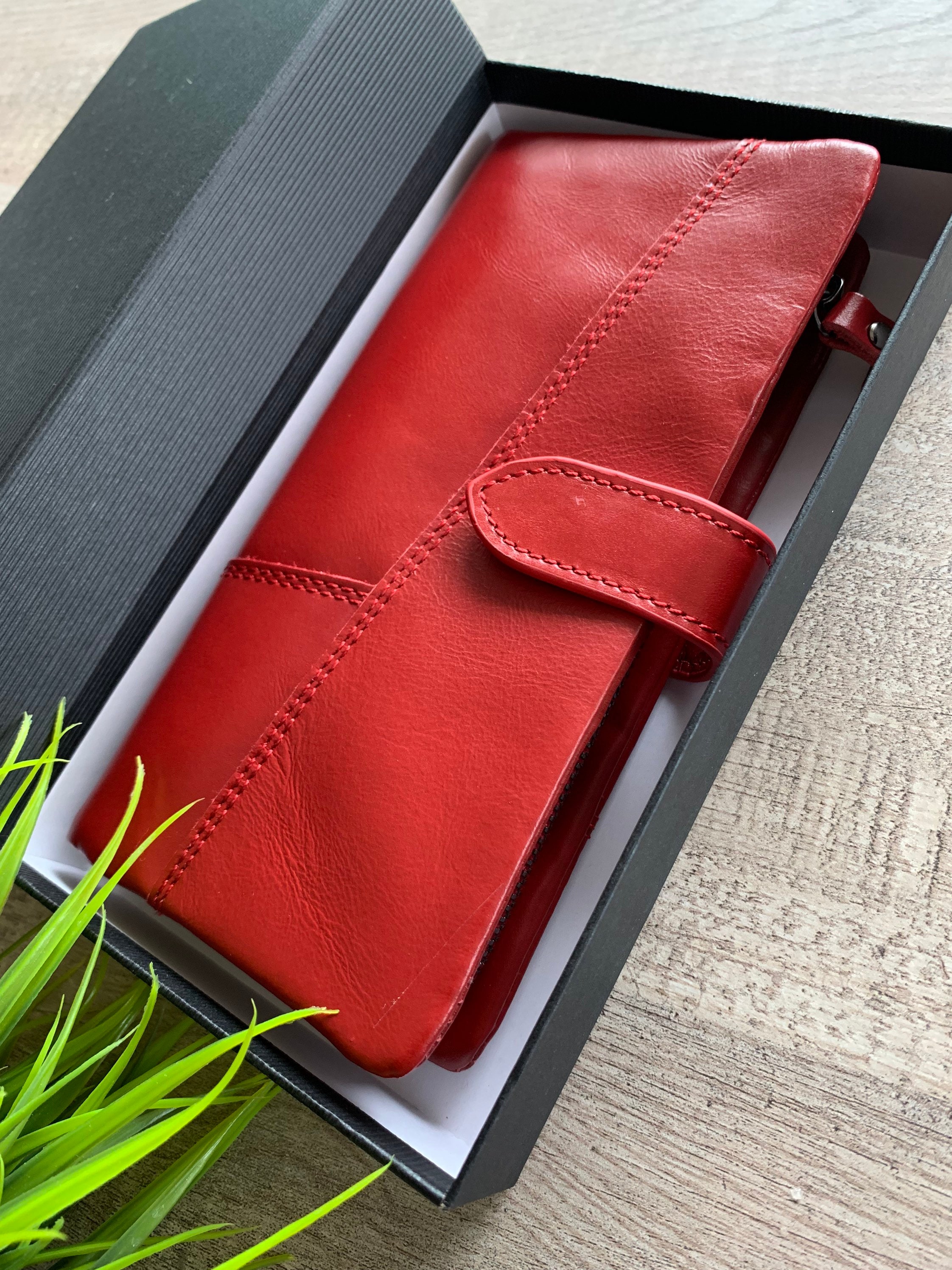 Genuine leather wallet Etsy Mexico