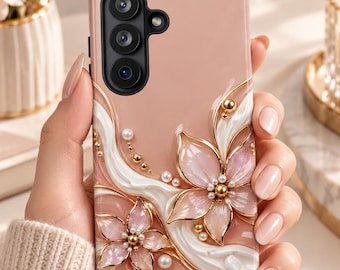 Luxury iPhone 17 Case, Feminine Statement Cover, Chic Fashion Accessory, Elegant Birthday Gift, Modern Glam Style iPhone & Samsung