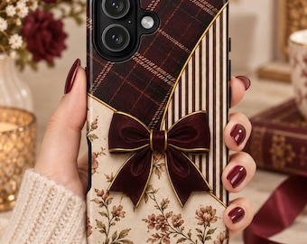 iPhone Case, Romantic Vintage Cover, Old Money Accessory, Cottagecore Gift, Heritage Holiday Style, Feminine Luxuryl Accessory Samsung