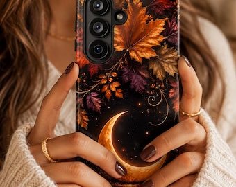 Funda para iPhone 17 Pro con diseño gótico de calabaza otoñal, regalo acogedor para el Día de Acción de Gracias, accesorio femenino y bonito de temporada para iPhone y Samsung.