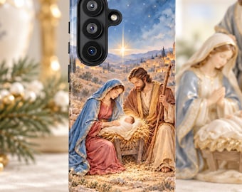 Vintage Christian Phone Case for iPhone 17 & 18, Religious Christmas Gift, Stocking Stuffer, Samsung Galaxy