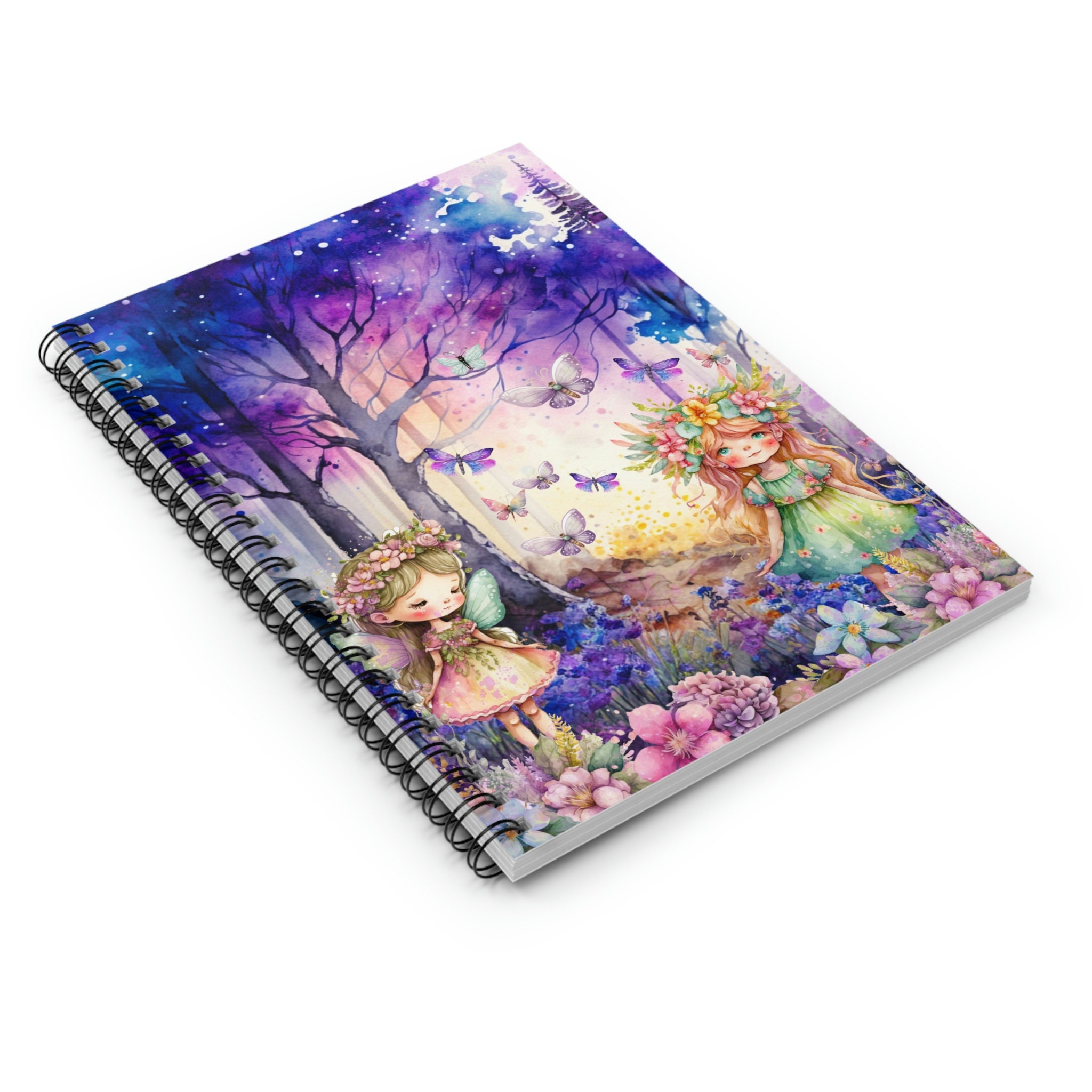 Watercolor Fairy Notebook, Fantasy Journal, Fairy Themed Notebook, Cool ...