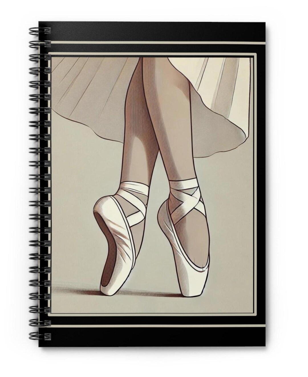 Vintage Ballet Theme Notebook Journal, Elegant Ballet Travel Diary ...