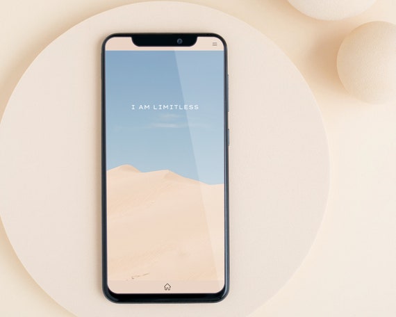 Minimal Desert Phone Wallpaper I Am Limitless Quote 1440 X - Etsy Minimal Desert Phone Wallpaper I Am Limitless Quote 1440 X - Etsy