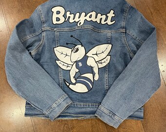 Hand painted denim jacket