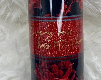 Vaso de brillo rosa de 20 onzas