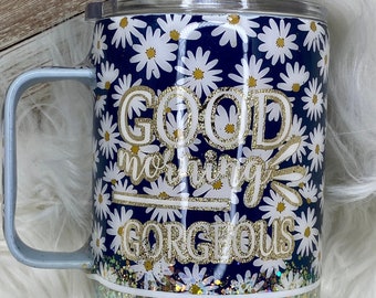 Café inoxidable robar taza Buenos días Precioso