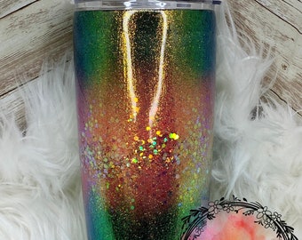 Vaso de ráfaga unircorn que cambia de color