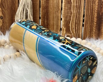 20 ounce split beach tumbler