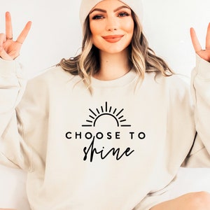 Choose To Shine SVG PNG PDF, Sunshine Svg, Sun Svg, Happiness Svg, Inspirational Svg, Motivational Svg, Trendy Svg Files, Self Love Svg
