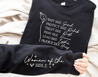 Women of the Bible SVG: Boho Christian Shirt Designs (PNG, PDF)