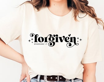 Forgiven SVG: Christian Scripture Design (Digital File)