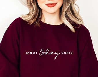 Not Today Cupid SVG: Funny Valentine's Day Design (Digital Download)