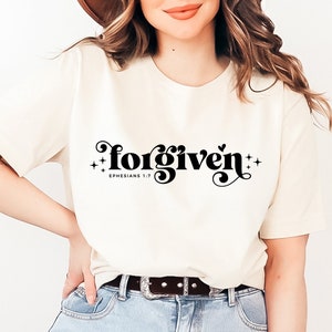 Forgiven SVG, Grace Svg, Easter Svg, Religious Svg, Ephesians 1, Christian Svg, Jesus Svg, Scripture Svg, Mothers Day, Love file, dxf, png
