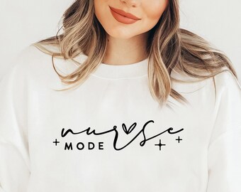 Nurse Mode All Day SVG PNG: Nurse Life Shirt Design (Digital Download)