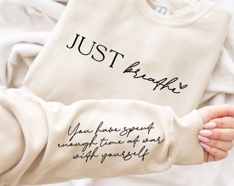 Just Breathe Dandelion Svg Png Pdf: Positive Mom Life Design (Digital Download)