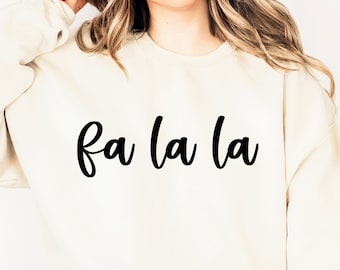 Fa La La Christmas SVG: Carol Quote Cut File (PDF, PNG)