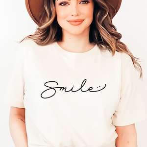 Smile SVG PNG PDF, Funny Svg, Happy Svg, Positive Svg, Smiley Face Svg, Teacher Svg, Be Happy Svg, Summer T-Shirt Svg, Self Love Svg