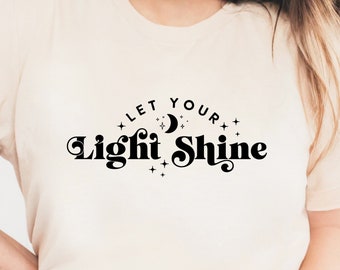 Let Your Light Shine SVG: Boho Christian Design (Digital File)