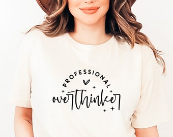 Professional Overthinker SVG: grappig ontwerp voor geestelijke gezondheid (digitale download)