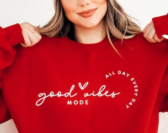 Good Vibes Only SVG: positief citaat, motiverende clipart (digitale download)