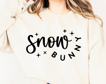 Winter Snow Bunny SVG: Christmas Shirt Design (Digital Download)