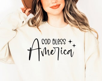 God Bless America SVG: Patriotic 4th of July Design (Digital Download)