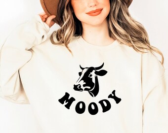 Moody Cow SVG: Sarcastic Farmer Mom Design (Digital Download)
