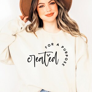 Created With a Purpose SVG PNG PDF, Christian Svg, Self Love Svg, Easter Svg, Worthy Svg, You Matter Svg, Religious Svg, Faith Svg,Jesus Svg