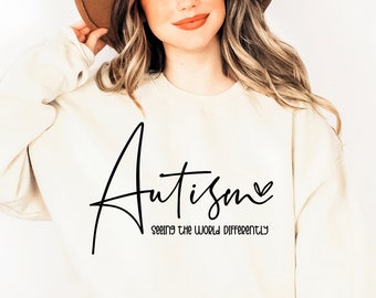 Autism Awareness Quote SVG: Seeing the World Differently (Digital Download)
