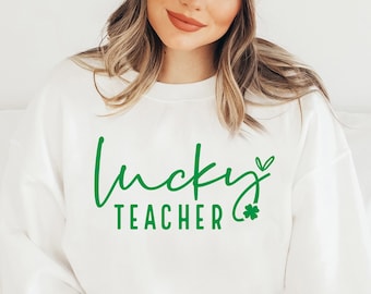 Glückslehrer St Patricks Day SVG: Lustiges irisches Shirt-Design (digitaler Download)