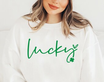 Glückliches Kleeblatt SVG: St Patrick's Day Klee Design (Digitaler Download)