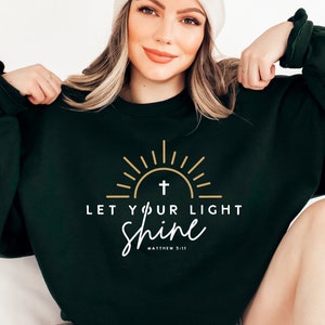 Laat je licht schijnen SVG PNG PDF, Pasen Svg, Christian Svg, Jezus Svg, Bijbel vers Svg, Religieuze Svg, Hij is verrezen Pasen Svg, Moeder Svg