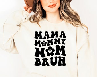Mama Mommy Mom Bruh SVG: Mom Life Cut Files (PDF, PNG)