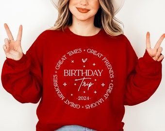 Birthday Trip 2024 SVG: Girls Trip Shirt Design (Digital Download)