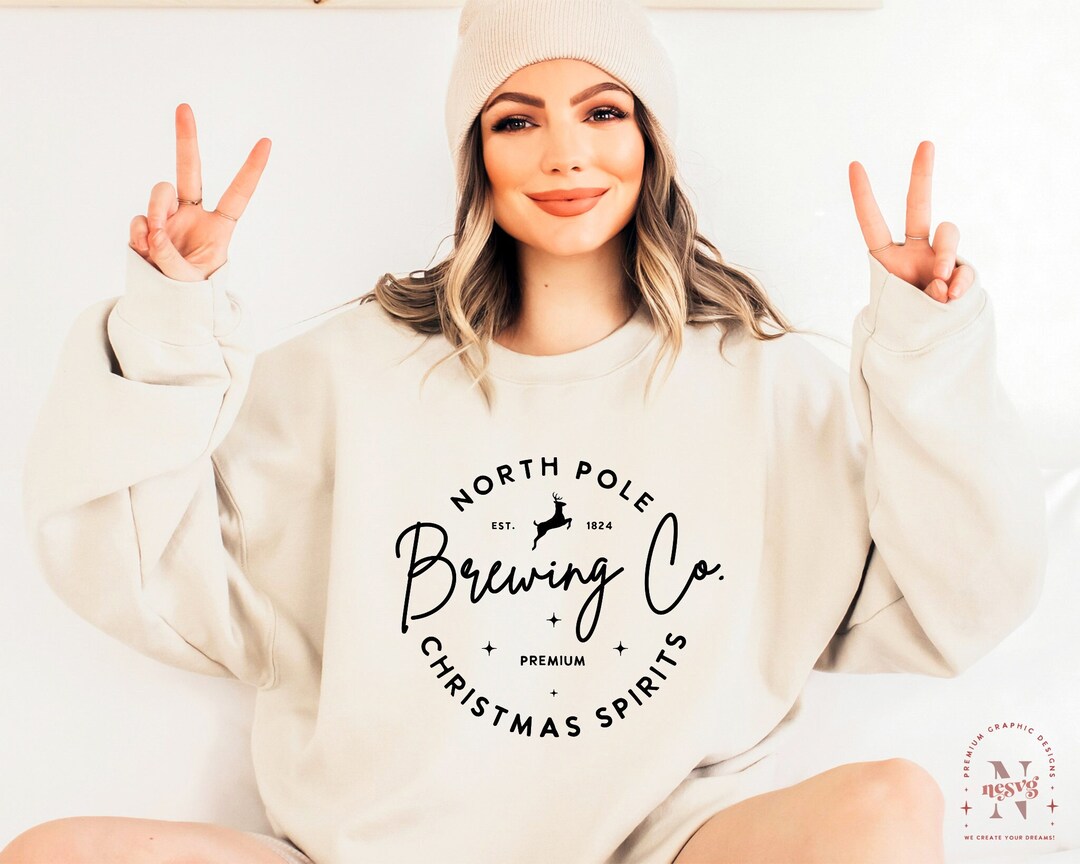 North Pole Brewings Co SVG PNG PDF Merry Christmas Svg - Etsy
