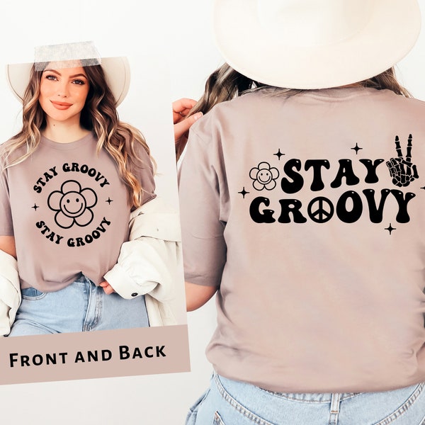 Stay Groovy SVG PNG PDF, Stay Groovy Retro Svg, Boho Disco Hippie Svg, Retro Stay Groovy Svg, Groovy 70s Hippie Svg, Wavy Text Svg