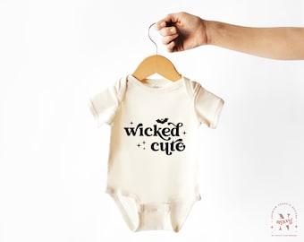 Wicked Cute Halloween Baby SVG, Onesie Design (Digital File)