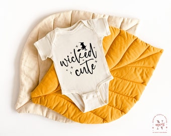 Wicked Cute Halloween Baby SVG, Onesie Design (Digital Download)