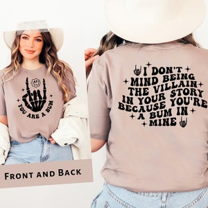 I Don't Mind Being The Villain In Your Story SVG PNG, Motivational Svg, Inspirational Svg, Have Bad Days Too Svg, Wavy Stacked Svg, Cricut