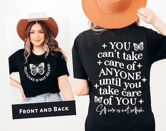 Self Care Butterfly SVG: Mental Health Positive Design (Digital Download)
