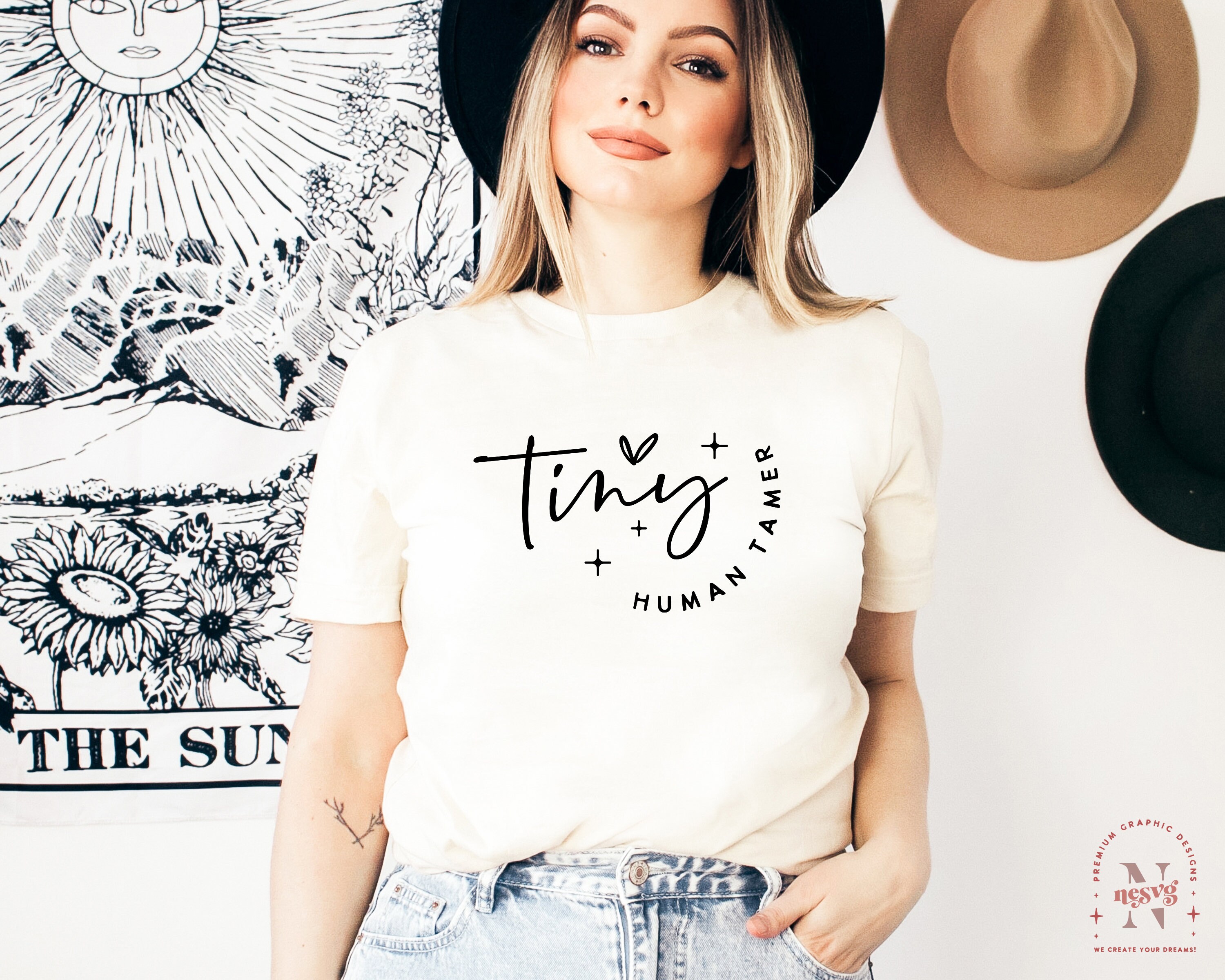 Tiny Human Tamer SVG PNG PDF Funny Teacher Svg Mom Svg - Etsy