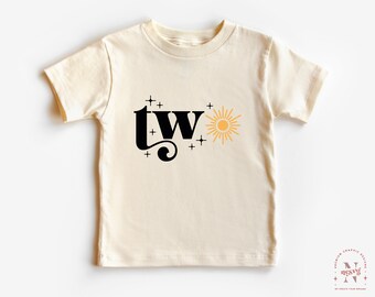 Two and Sun SVG: 2nd Birthday Boho Vector Cut File (Digital Download)