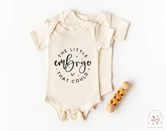 Embryo Baby SVG: Pregnancy Announcement Onesie, IVF Rainbow Baby (Digital Download)