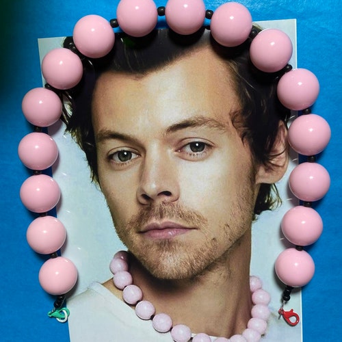 HARRY STYLES INSPIRED Bubblegum Bead Necklace Funky Fun Etsy