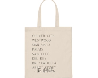 Bolsa tote CALIFÓRNIA, City Tote, LA Canvas Bag, Canvas Tote Bag, Estética Tote Bag, Women Tote Bag, Shoulder Tote Bag, Totes, West LA tote,