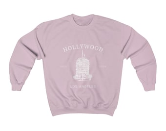 Hollywood Sweatshirt, Hollywood Skyline Sweatshirt, Hollywood Lover Gift, West Coast Sweatshirt, California Sweatshirt, City State Sweater