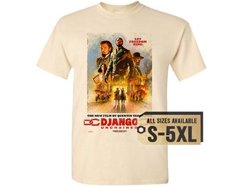 T-shirt DJANGO UNCHAINED maglietta cotone unisex quentin tarantino S-XL
