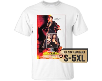 Camiseta multicolor Licencia para matar 1989 V1, todas las tallas S-5XL