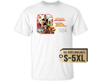 Camiseta multicolor El hombre de la pistola de oro 1974 V4, todas las tallas S-5XL